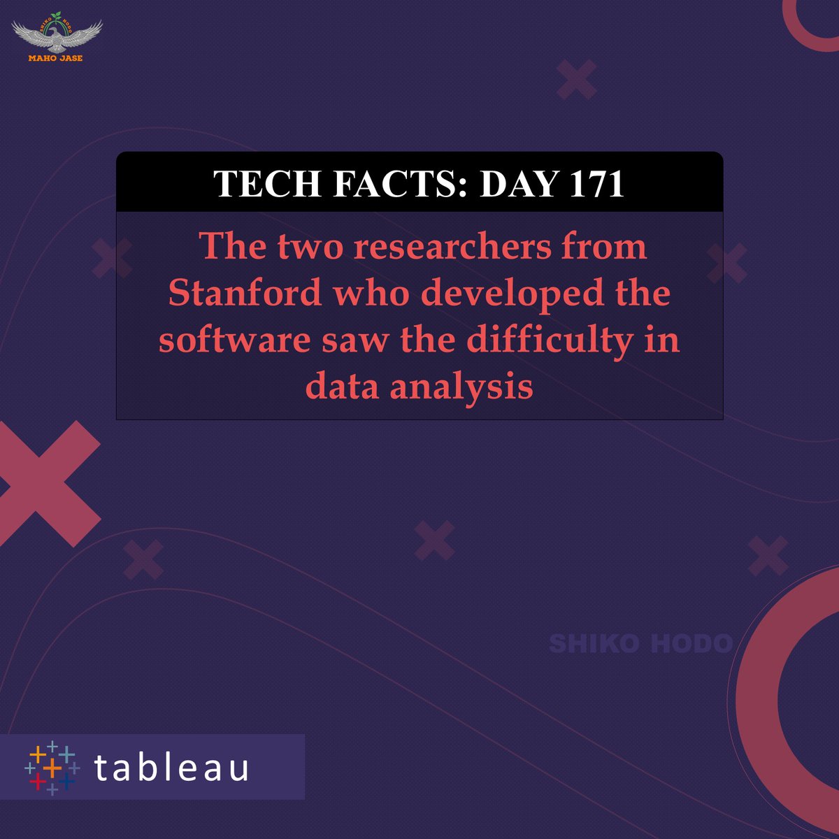 mahojase's tweet photo. Tech Facts: Day 171

#tableau #tableausoftware #tabeautraining #tableauprogramming #tableausoftware
#tableaudeveloper #tableaudevelopmentservices #tableaudesign #tableaucourse #tableauonlinetraining #dailytechfacts #Mjit https://t.co/8kXsaXmAr5