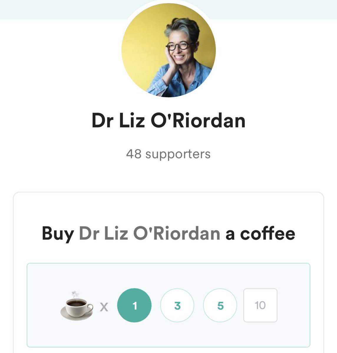 Dr Liz O'Riordan tweet media