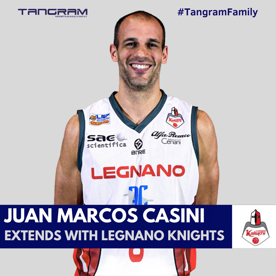 Juan Marcos Casini has extended his contract with <a href="/LegnanoBasket/">Legnano Basket</a> 📝

The Argentinian/Italian shooting guard recorded a career-high 47.5% from behind the arc in the <a href="/LNPSOCIAL/">Lega Nazionale Pall</a> 🇮🇹

We wish you another great season <a href="/casini_marcos/">juan marcos casini</a> 👏🏼

#TangramSports
#FollowYourDreamsWithUs