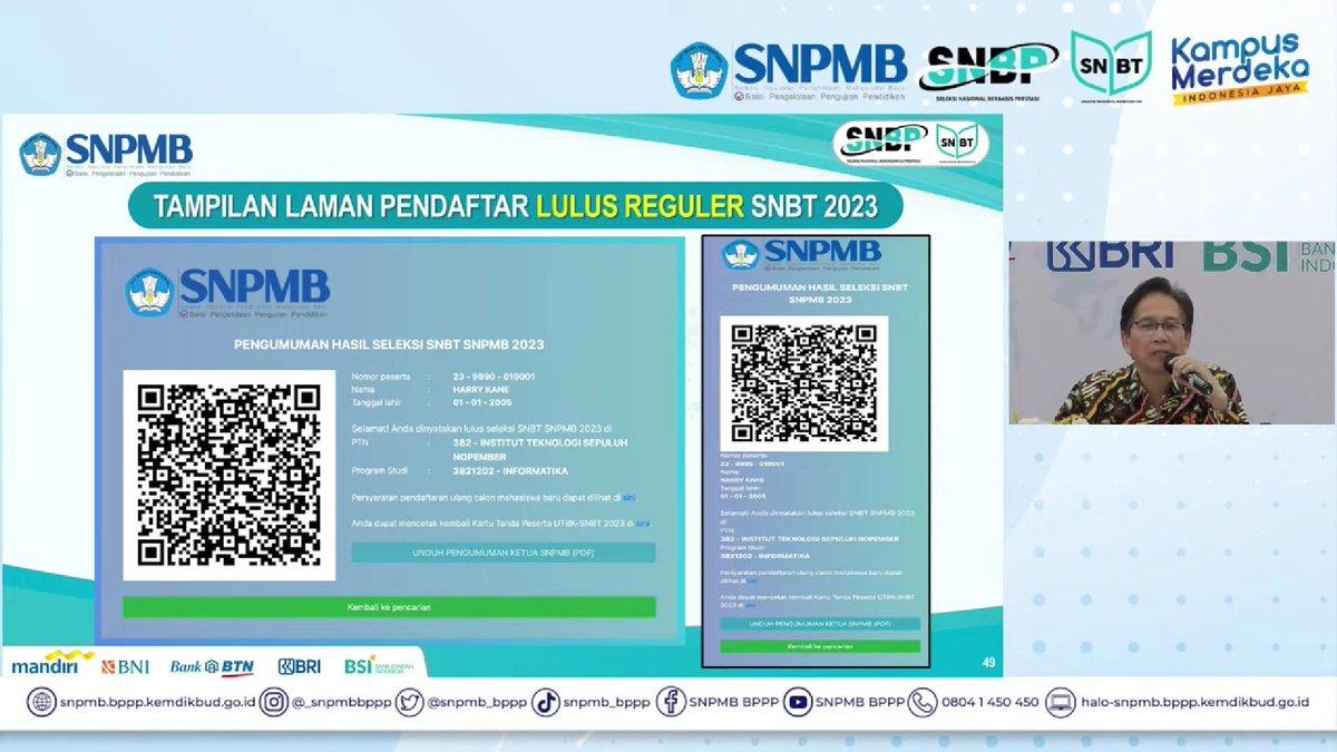 masukkampus's tweet image. ‼️ INFORMASI PENTING ‼️

Glads, bisa diperhatikan baik-baik ya contoh tampilan laman dibawah, semoga kamu adalah salah satu yang termasuk dalam peserta lolos seleksi SNBT 2023 ya glads! 🙌

#pengumumansnbt #snnbt2023 #lolosnbt #pejuangptn #masukkampus