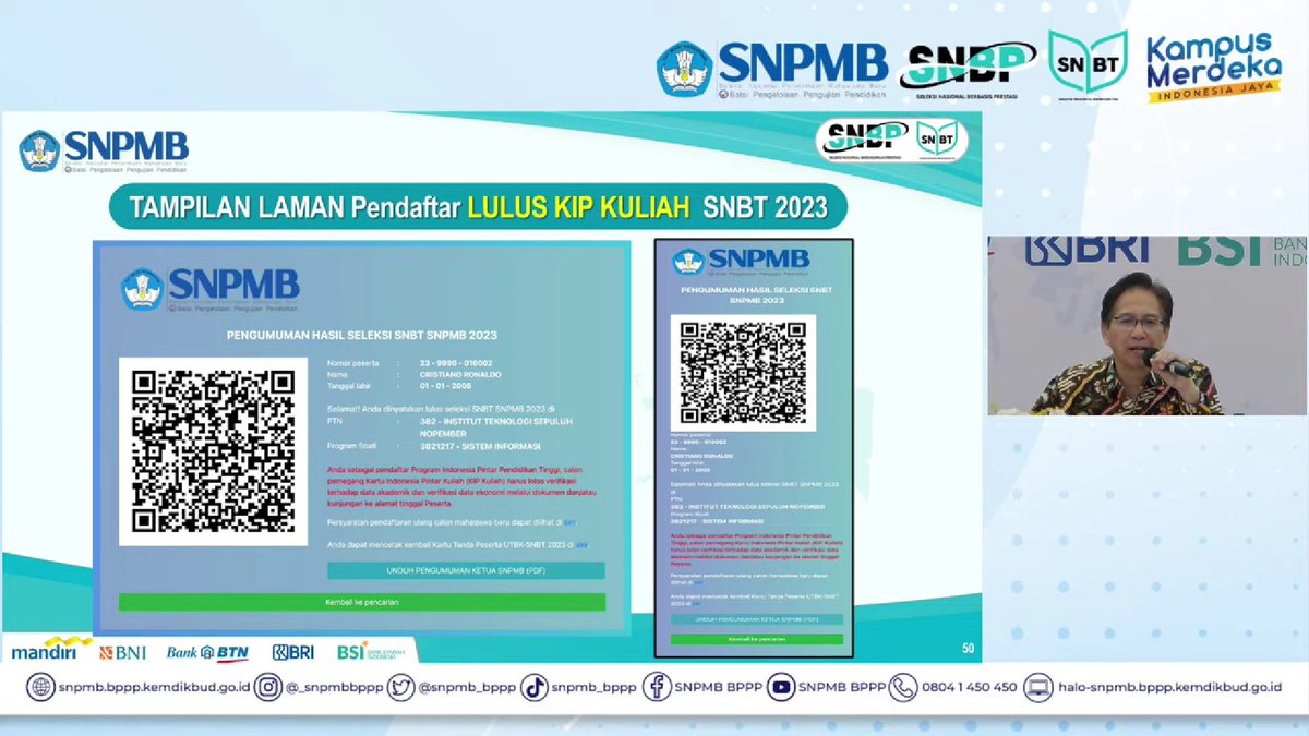 masukkampus's tweet image. ‼️ INFORMASI PENTING ‼️

Glads, bisa diperhatikan baik-baik ya contoh tampilan laman dibawah, semoga kamu adalah salah satu yang termasuk dalam peserta lolos seleksi SNBT 2023 ya glads! 🙌

#pengumumansnbt #snnbt2023 #lolosnbt #pejuangptn #masukkampus