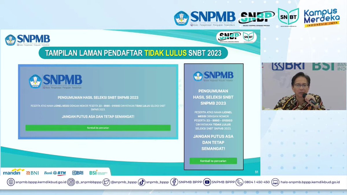 masukkampus's tweet image. ‼️ INFORMASI PENTING ‼️

Glads, bisa diperhatikan baik-baik ya contoh tampilan laman dibawah, semoga kamu adalah salah satu yang termasuk dalam peserta lolos seleksi SNBT 2023 ya glads! 🙌

#pengumumansnbt #snnbt2023 #lolosnbt #pejuangptn #masukkampus