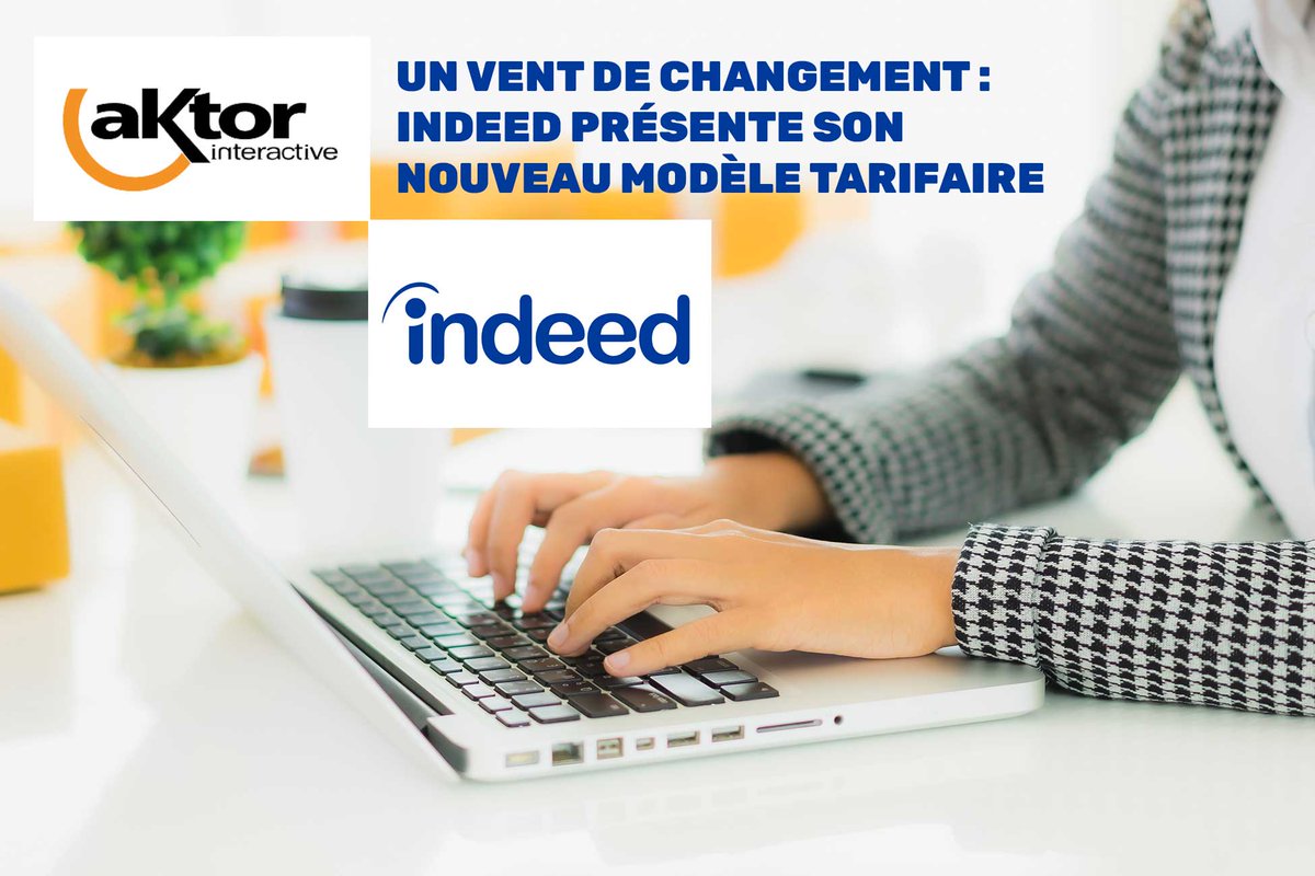 AktorFR's tweet photo. Un vent de changement : Indeed présente son nouveau modèle tarifaire - Blog RH Aktor Interactive
https://t.co/Z9EIKoiq82
#rh #indeed #tarifs #innovation #recrutement #job #agence #communication #recruteurs #emploi https://t.co/UY09bXjWNh