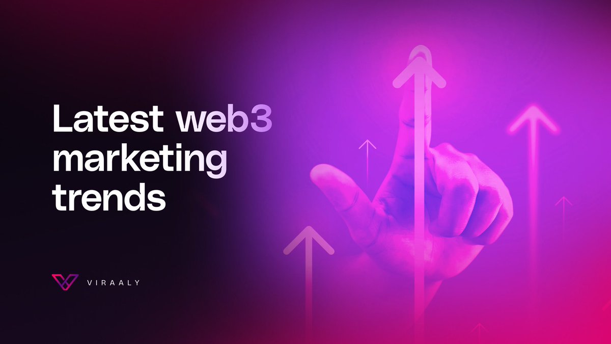 You must’ve wondered why your project isn’t scaling 🤔.

What are you doing wrong 🤔

>well here are some marketing trends to consider for your project 

A 🧵 

Follow me 👇 👇
#web3brand #educational #marketingagency #viraaly