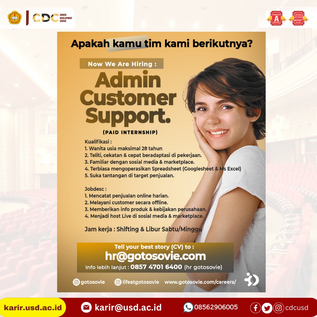 cdcusd's tweet photo. Info lowongan pekerjaan !
#cdcusd #cdcsadhar https://t.co/eL9sROojqn