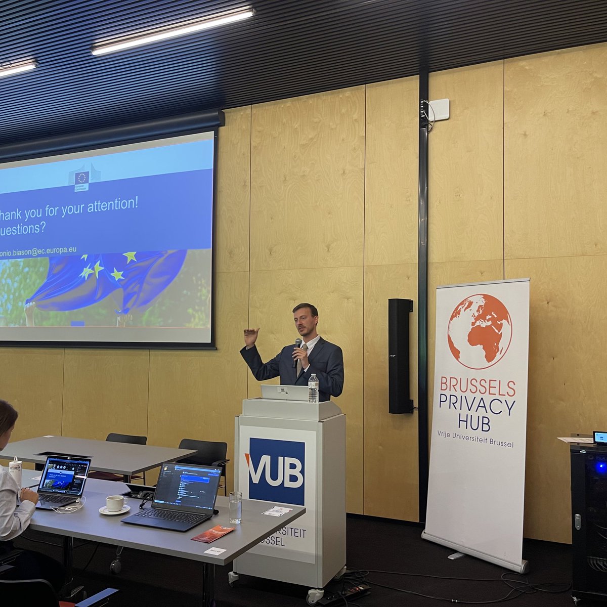 Day 2 starts with a lecture by António Biason on the Data Act and it's connections with other EU Regulations #BPHSA2023