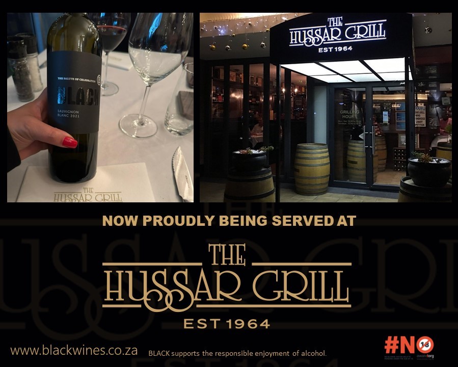 B R E A K I N G  N E W S ! 
We are delighted to share with you - our valued friends in wine, that Black wines are now proudly being served at The Hussar Grill! We look forward to meeting up - where you love to dine!
hussargrill.co.za
#Blackwines #thesaluteofcelebration