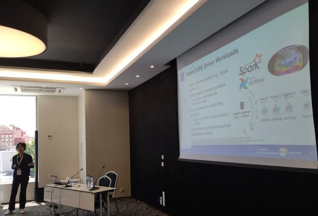 RiserProject's tweet image. The OpenCUBE project aims to provide open-source cloud services on the EPI systems. Ivy Bo Peng from KTH presented this innovative initiative at the RISV-V summit event during the Riser project workshop (on the 9th June in Barcelona). #RISVVSummit #OpenCUBE #cloudservices
