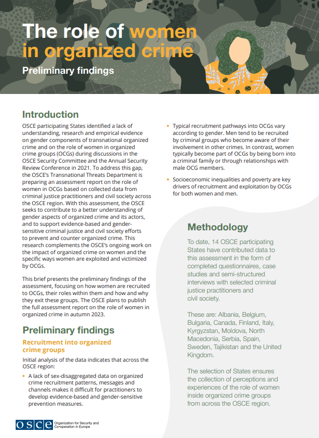 👩🏻are perceived as passive
👩🏻hold relevant positions within #criminalorganizations
👩🏻hold information about operations and structures  
👩🏻transmit the culture and ideology 

@OSCE's preliminary findings on the role of #women in organized crime groups: shorturl.at/tCJKU