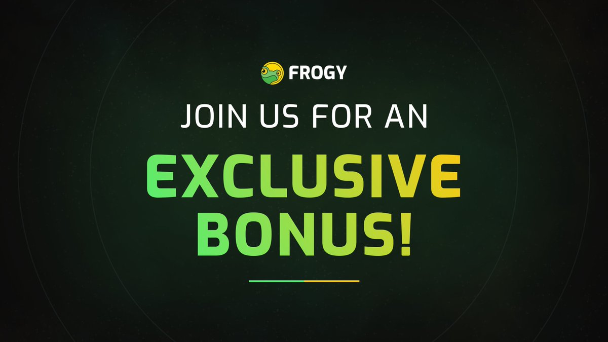 Join us and get treated with generous rewards! 💸

Earn up to 3 bonuses by playing on our app and referring your friends.

Check out our EARN page for more details!

#frogygames $FROGY