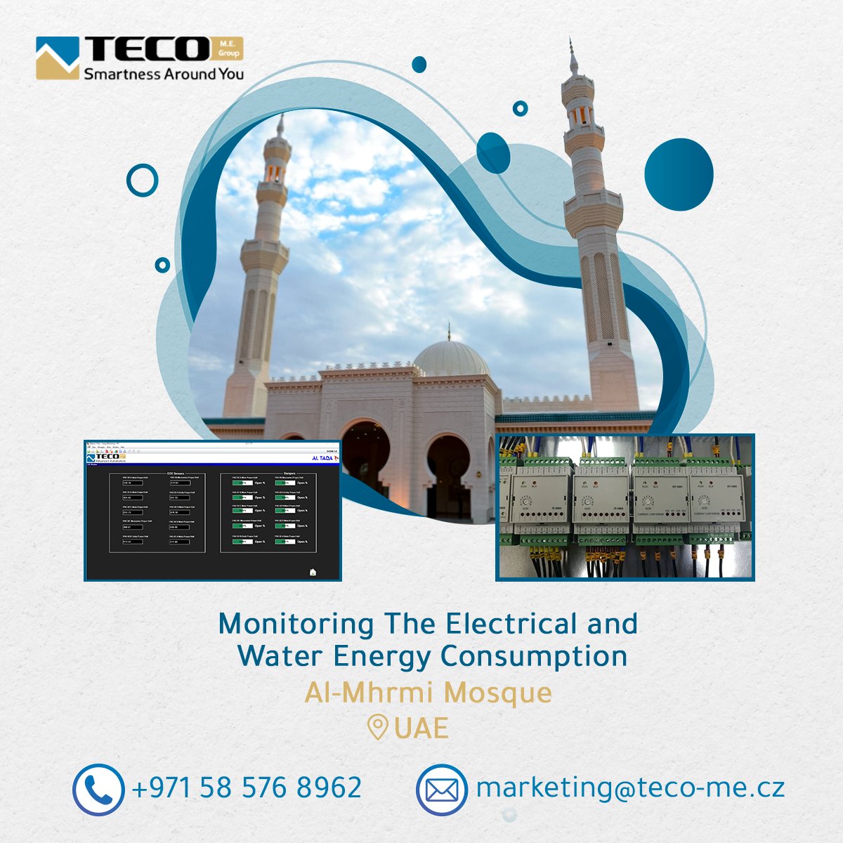 TecomeSmart's tweet image. أحد مشاريعنا الناجحة أتمتة عمل مسجد المحرمي في الإمارات العربية المتحدة.

#Smart_Home #BMS #Building_Management_System #Building_Automation
#PLC #GRMS #Guest_Room_System #Home_Automation #building_control
#teco_me