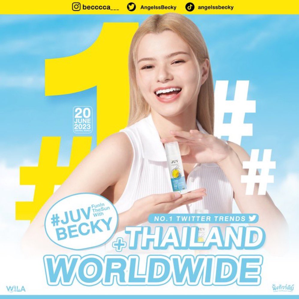 ว้าววววว  เก่งมากๆๆๆๆๆๆ😁👍👍
NO.1 Thailand🇹🇭  
NO.1 Worldwide 🌎

BECKY Fun In The Sun 
#JUVFunInTheSunWithBecky