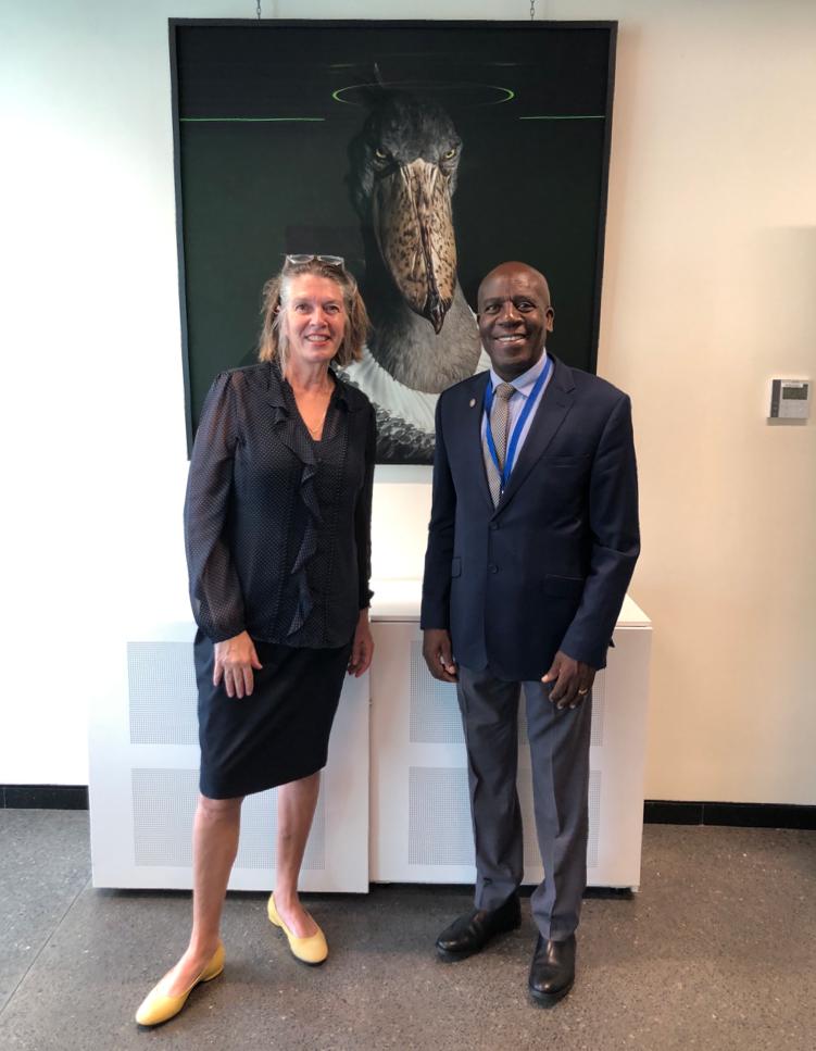 Embassy of the Netherlands in Uganda (@nlinuganda) on Twitter photo Today <a href="/NLinUganda/">Embassy of the Netherlands in Uganda</a> Amb.<a href="/Karin_Boven/">Karin Boven</a> welcomed new <a href="/dfcugroup/">dfcu Bank</a> CEO <a href="/CharlesMudiwa/">Charles Mudiwa</a> at our premises. They had a lively exchange about our collaboration, e.g. on the Best Farmer Competition and future plans. We are pleased to have him as our landlord and wish him the best in his role. Today <a href="/NLinUganda/">Embassy of the Netherlands in Uganda</a> Amb.<a href="/Karin_Boven/">Karin Boven</a> welcomed new <a href="/dfcugroup/">dfcu Bank</a> CEO <a href="/CharlesMudiwa/">Charles Mudiwa</a> at our premises. They had a lively exchange about our collaboration, e.g. on the Best Farmer Competition and future plans. We are pleased to have him as our landlord and wish him the best in his role.