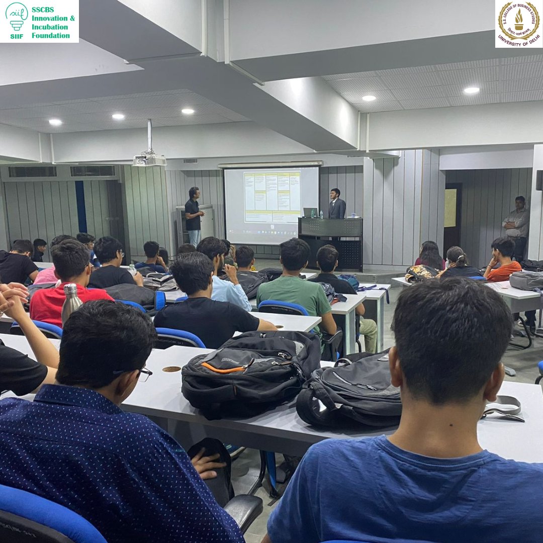 Today we had a very enlightening Speaker Session by Mr. Aseem Gupta on 'Lean Startup and minimum viable product/Business'. Where he explains his business model through Lean Canvas and gave insight on how to earn revenue streams.
#incuabtor #siif #sscbs #startup #LeanCanvas #msme