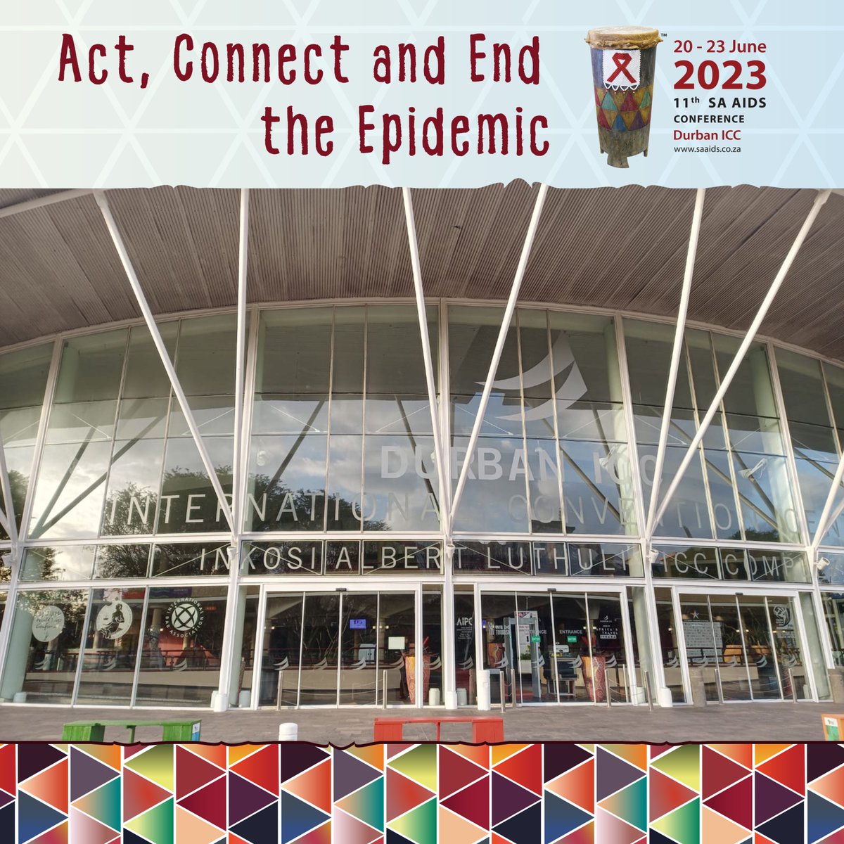 RSAAIDSConf's tweet photo. We're happy to announce that the 11th SA AIDS Conference kicked off at the ICC, Durban today under the theme "Act, Connect and End the Pandemic". We looking forward to welcoming all our delegates

Registrations currently underway, and will continue until 15H45. 

#SAAIDS2023 https://t.co/xpUmFM1m02