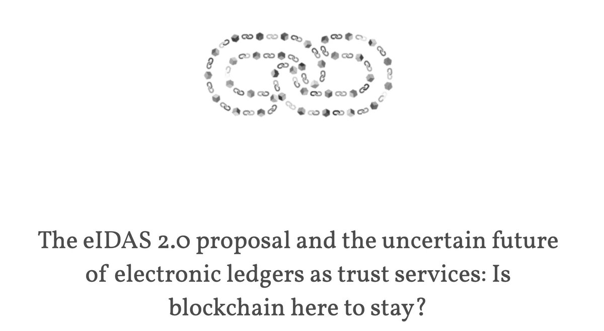 doerkadrian's tweet image. Dive into the #eIDAS 2.0 proposal and the future of electronic #ledgers as trust services in this thought-provoking article by @CITIP_KULeuven 🌐💡

Is blockchain here to stay? Explore the implications for the digital landscape

[law.kuleuven.be/citip/blog/the…]