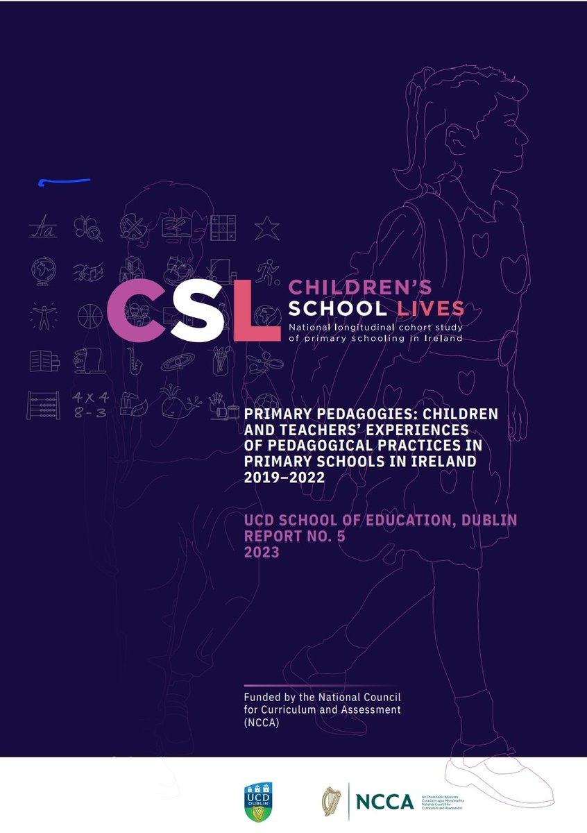 📢 Report 5 is out 📢

You can read the most recent @CSLstudyUCD report on #PrimaryPedagogies funded by the @NCCAie

Full report here: cslstudy.ie