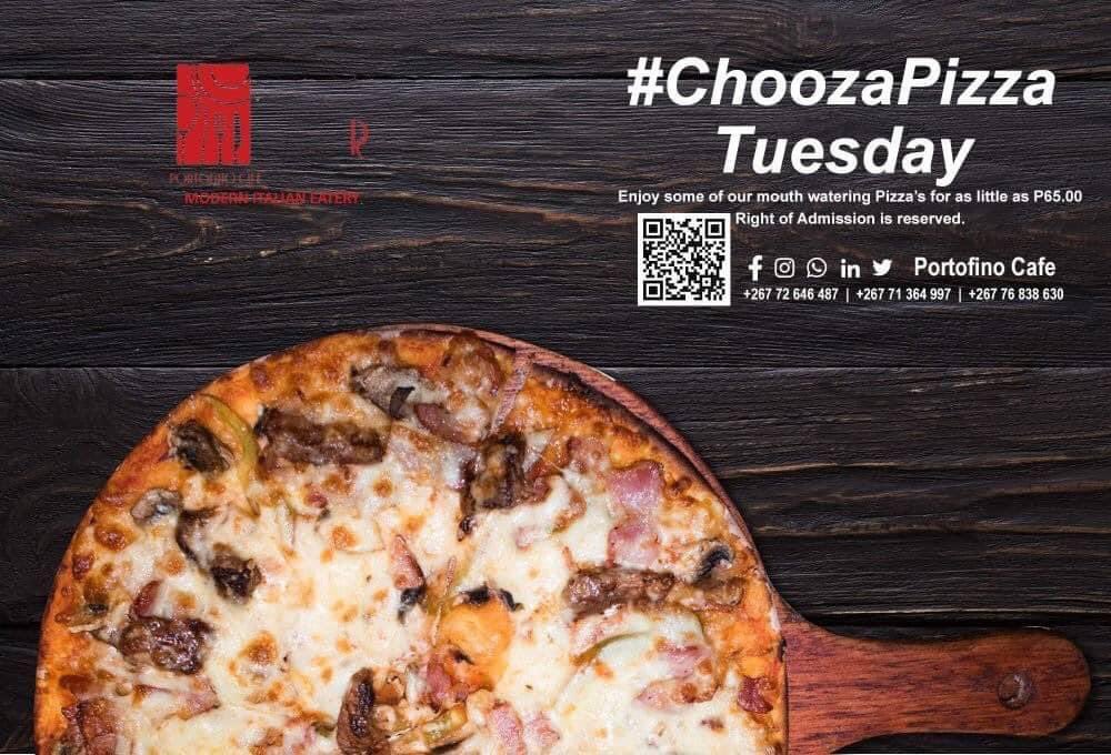 “Pizza is not a ‘trend’ it’s a way of life🥑🍕🥑🍕

Join us every TUESDAY’S for our #choozapizzatuesdays special🤤🍕

For deliveries contact : +267 3960630 for more details 
#modernitalianeatery