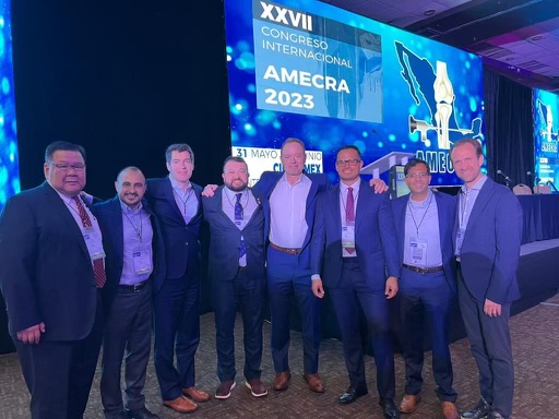 KevinBonnerMD's tweet photo. Dr. Kevin Bonner lectured with friends &amp; colleagues from the U.S &amp; Mexico at #AMECRA2023 event held at Monterrey, Mexico from May 31st to June 3rd 2023.
Dr. Bonner lectured on following topics:
Shoulder instability
Shoulder Rotator Cuff Tear Panel
Cartilage Surgery
ACL Surgery. https://t.co/jiN7dmAx7q