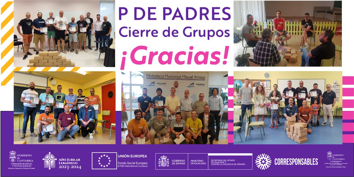 Esta semana nos hemos despedido en Colindres, Reinosa, Astillero y Suances de nuestros padres de los grupos del Programa de P de Padres donde hemos caminado juntos, durante seis semanas, hacia una corresponsabilidad real y efectiva.

#CantabriaTeAyudaACrecer