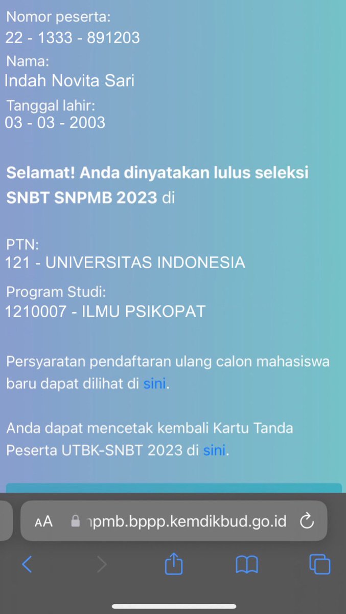 ALHAMDULILLAH UTBK SNBT Ui