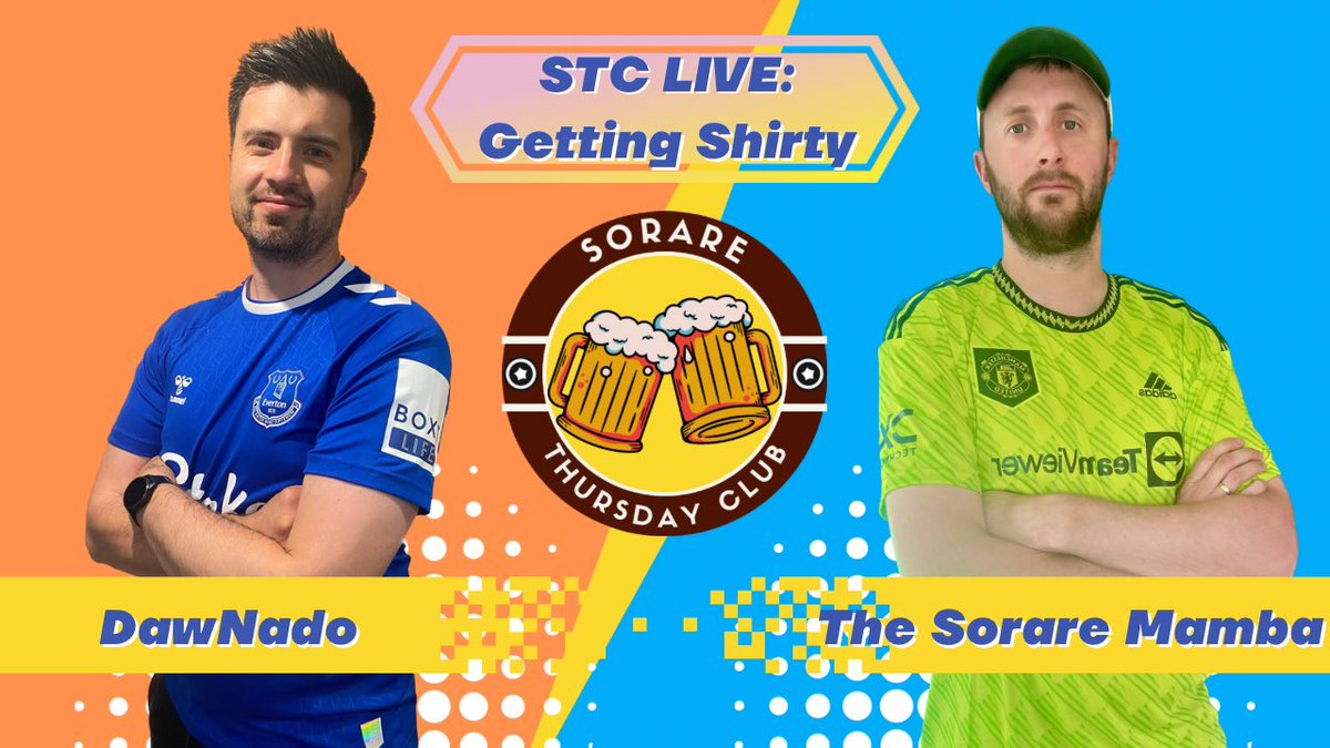 🚨Tonight’s Show🚨

Our first LIVE so drop in and heckle us!

The terrible twosome are back & @JohnnyDaw12 will be opening his mystery shirt👕 

Expect the usual Tuesday goodness & live giveaway (if anyone apart from us joins)

Join us at 9.15pm!

#Sorare

youtube.com/live/hwUe9-ZtY…