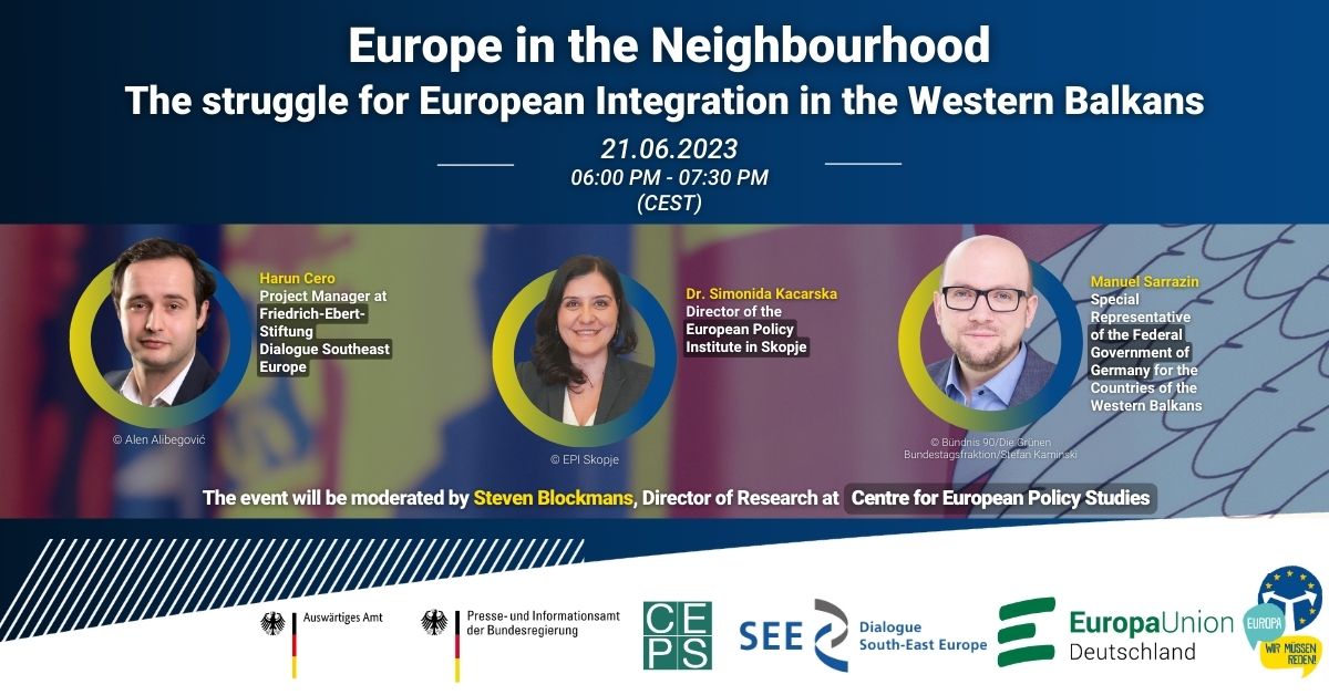 ⏰ TOMORROW/ Our director of research @StevenBlockmans will moderate this insightful citizens' dialogue on #EUenlargement and the revival of the EU accession process of the #Western Balkans. With @CeroHarun, @ManuelSarrazin & @skacarska 

SIGN UP 👉 europa-union.de/buergerdialoge…