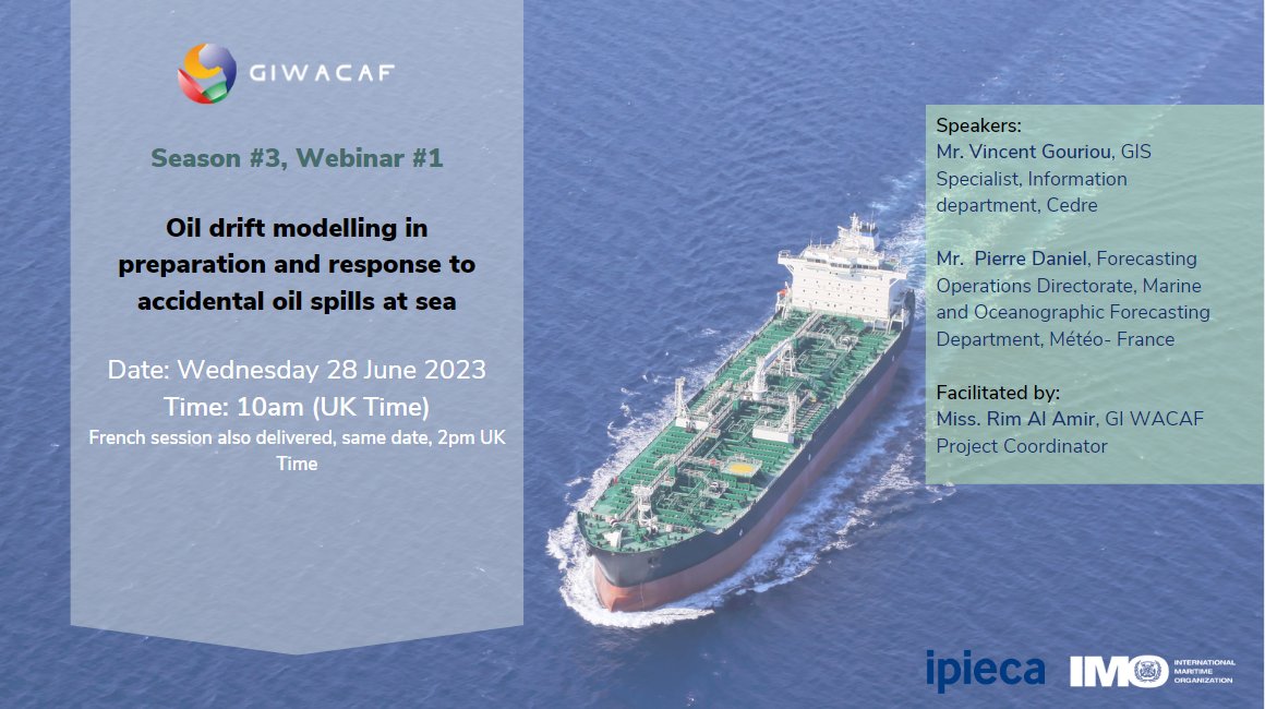 Save the date! 28 June. Webinar on Modeling studies of oil spills, with live demonstrations using different modelling tools. It's open to all. Register here: lnkd.in/eJfQ3pTQ #OilSpillResponse
