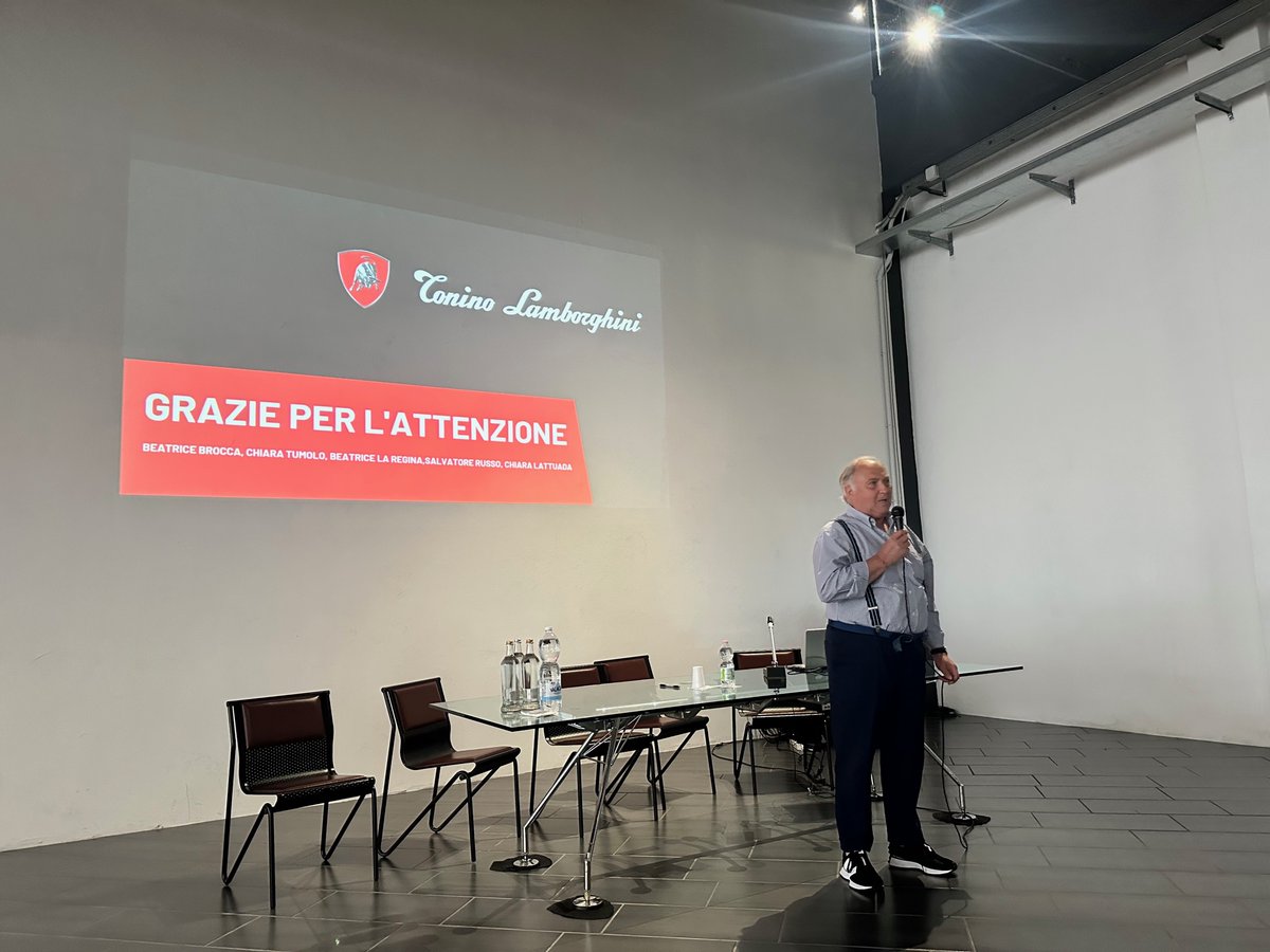 UnintUniversita's tweet photo. Lo scorso mese i nostri studenti del Laboratorio di Heritage marketing “Tonino Lamborghini” hanno visitato il Museo Ferruccio Lamborghini a Bologna,
incontrando Tonino Lamborghini, Presidente Tonino Lamborghini S.p.A. e fondatore e Presidente Museo Ferruccio Lamborghini.
#unint https://t.co/F9dtMH74HN
