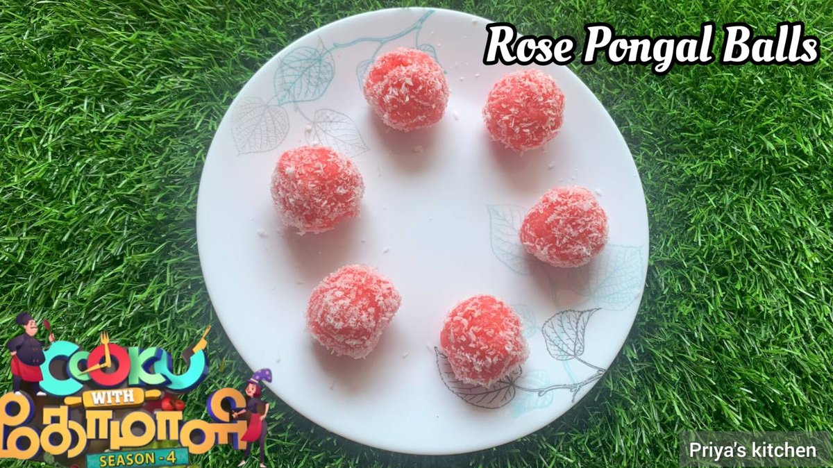 Priyaskitchen16's tweet photo. ROSE PONGAL BALLS | COOK WITH COMALI RECIPE

https://t.co/IXaIE5Mugn

#cookwithcomalirecipe #cookwithcomali #cwc #cwcrecipes #cwc4 #rosepongal #dessert  #pongal  #todaycookwithcomali #cookwithcomalipromo #vijaytelevision #pongalrecipe  #pongalrecipes #cookwithcomalidishes #sweet https://t.co/BMaft9avmv