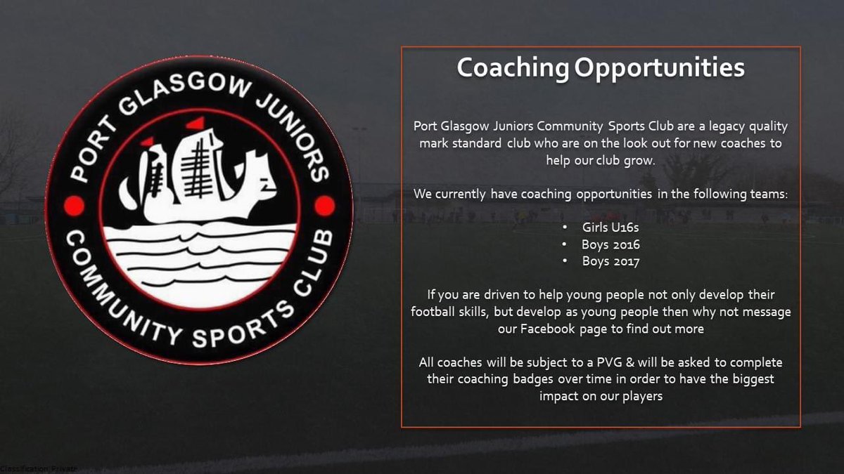 We are on the lookout for new coaches please get in touch if interested