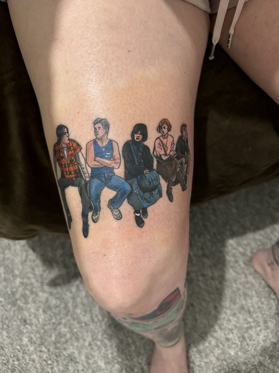 Tattooed at the weekend. My favourite film. #thebreakfastclub