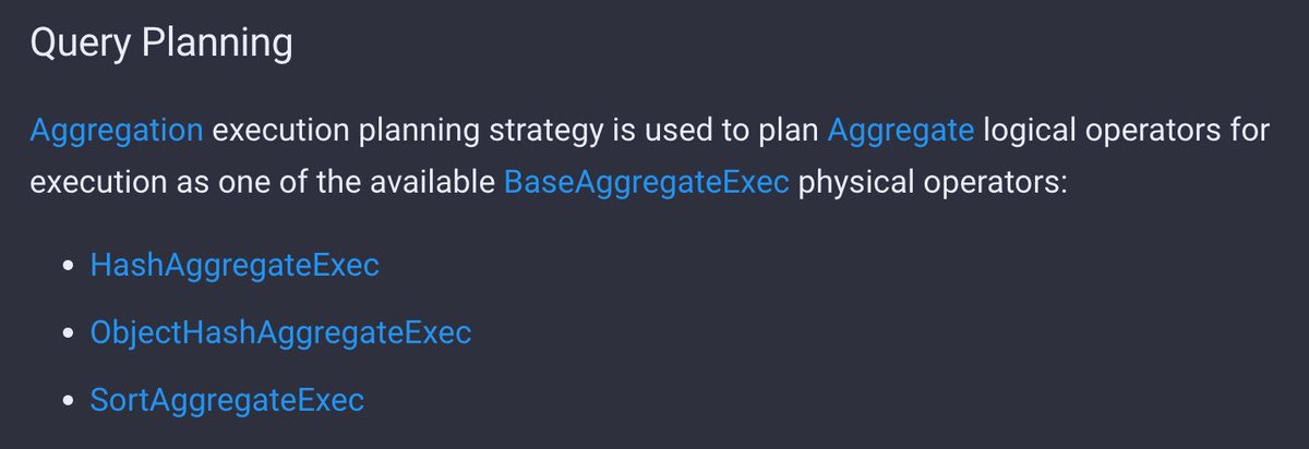 jaceklaskowski's tweet image. It's exactly 7 days to my talk "Optimizing Batch and Streaming Aggregations" at #DataAISummit and some answers got answered already in The Internals of #SparkSQL 💪
➡️ databricks.com/dataaisummit/s…
➡️ books.japila.pl/spark-sql-inte…
LMK if you've got Qs 🙏 Hoping to prepare myself better 😉