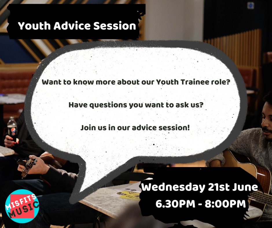 This Wednesday will be our LAST advice session for our Youth Trainee roles where you can ask questions and learn about the different roles!, Please use the link below if you would like to attend: forms.gle/R1u42ANirDX3ot…