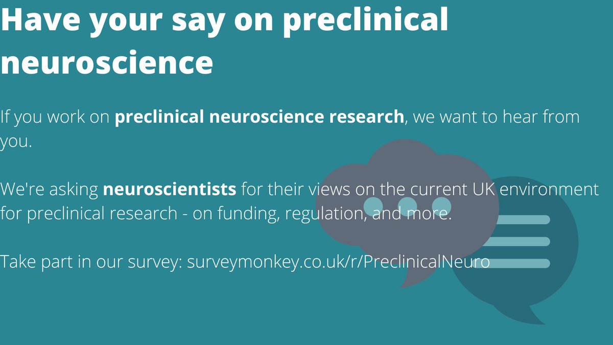 Have you taken part in our survey on preclinical neuroscience yet?

We're asking preclinical neuroscience researchers for their views on the environment they work in - from applying for grant funding to the regulations they work within. 

Take part now: surveymonkey.co.uk/r/PreclinicalN…