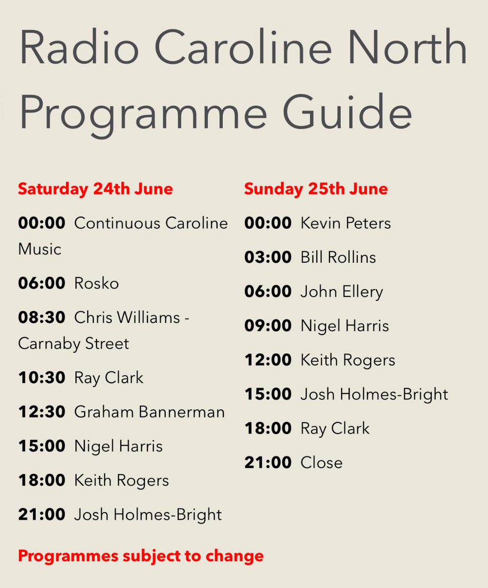 The Legendary Real Radio Caroline tweet media