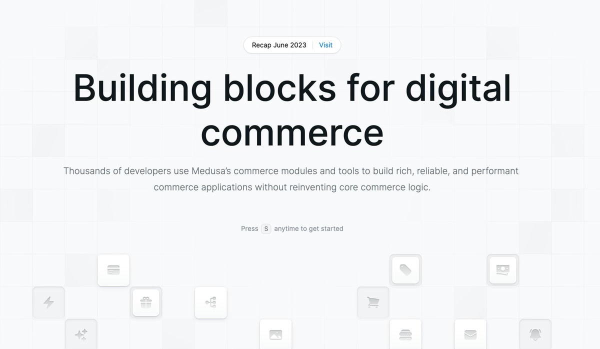 This week is our Launch Week🚀, where once a quarter we showcase what we've built so far and in the process, try to move that Commerce needle one step further. 🛒

Spoiler alert, this week gonna be poppin' . 🔥

medusajs.com/recap-signup/

#commerce #composablecommerce…