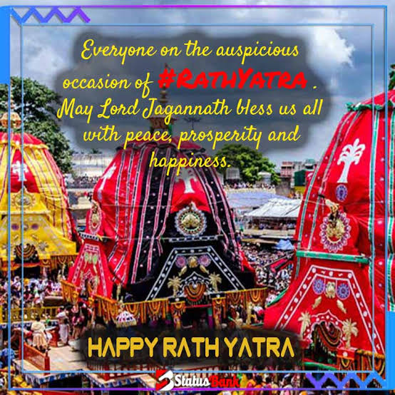 #HappyRathYatra  to all #Indians in India and Abroad .
Let Lord jagannath fill your life with Health , Happiness and joy.🙏