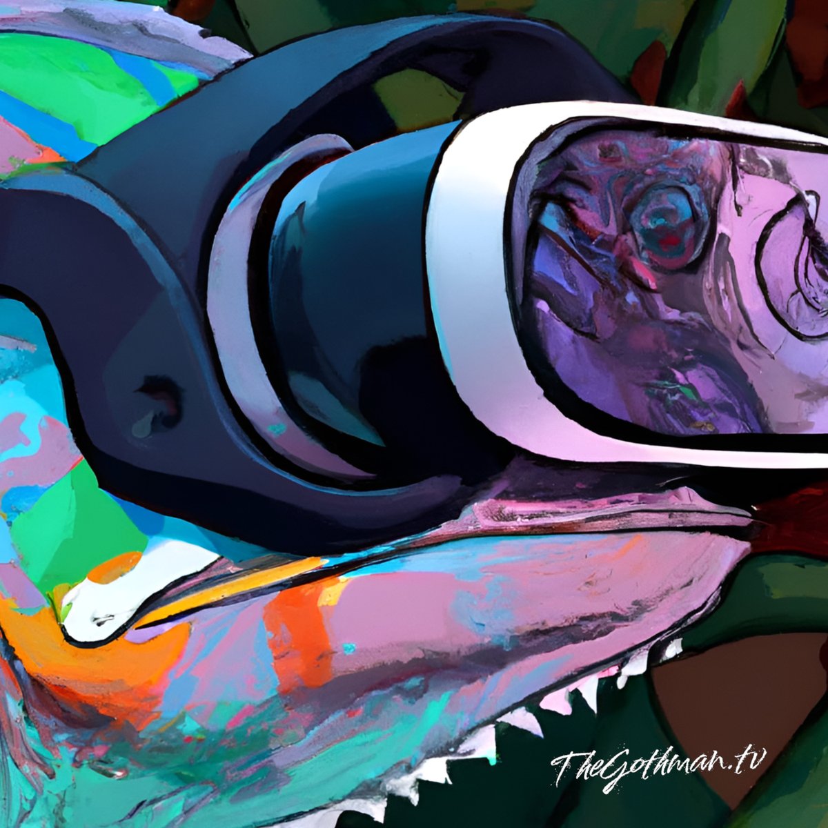 Gothmahn's tweet photo. New gaming 🐁 pads
Large 👉 https://t.co/rj0gy1Jaty
XL 👉 https://t.co/A8x2Ab6gu4
🎬 Live Stream - https://t.co/PuJkjXkcNj
 #digitalart #aiart #nightcafestudio #trippyart #midjourney #midjourneyart #vr #questpro #quest2 #quest3 #questpro2 #chameleon #mousepad @NightcafeStudio https://t.co/yOGM8HbaET