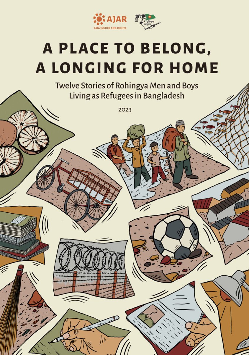 asia_ajar's tweet photo. On this #WorldRefugeeDay, we stand in solidarity #WithTheRohingya, who continue to face challenges in search for safety, dignity and their rights.

Read “A Place To Be, A Longing For Home: Twelve Stories of Rohingya Men and Boys Living as Refugees in Bangladesh”, published today. https://t.co/TKb0wMNJPq