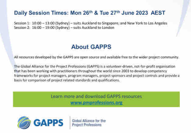 #PMSA NEWS: MEMBER NEWS:
UPCOMING #GAPPS EVENT JUNE 26!

Learn more here: projectmanagement.org.za/news/643716/GA…

#PurpleRaindrop #ProjectManagementSA
#ProjectManagers
#PMEvent #PMO
#ProjectManagement
#ThoughtLeadership
#ProgramManager #PM
#Leadership