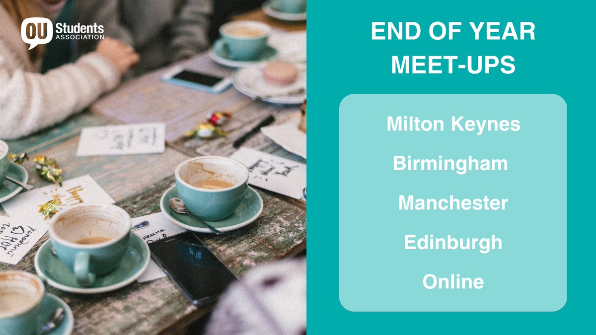 OUstudents's tweet photo. Want to meet like-minded people studying with The OU? Attend one of our End of Year meet-up events in July. Visit https://t.co/ALC86d0vnl for joining details🌟 https://t.co/5yaIiNCpUI