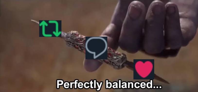 Balance the tweet ❤️