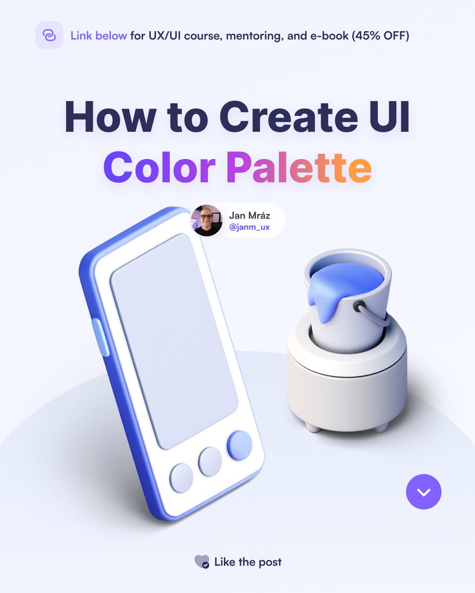 How to create any color palette for your UI design 🎨

Don't forget to like and retweet the post to spread the UX/UI content! 💜