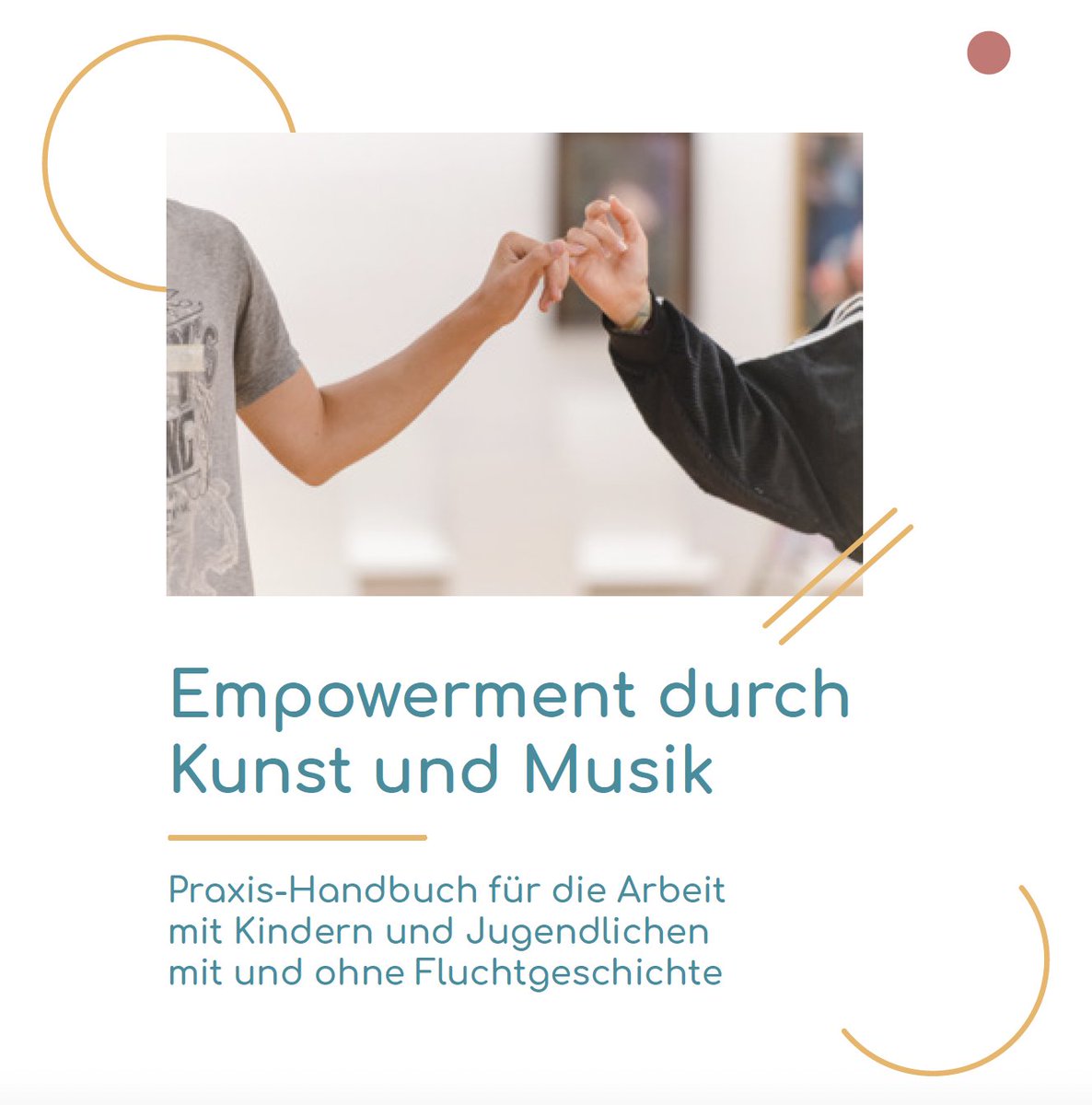 Wie kann die Teilhabe von Kindern und Jugendlichen mit Fluchterfahrung durch Kunst und Musik gefördert werden?  Unser Praxis-Handbuch, das wir gemeinsam mit der Al Farabi Musikakademie herausggebeben haben, gibt hierzu praktische Tipps! Downloadbar hier: welt-stadt-quartier.de/2023/06/20/pra…