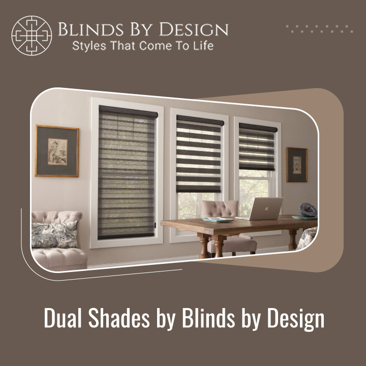 If you are looking for #windowtreatments that give you #privacy, filter sunlight, and also add unmatched elegance to any room, dual-banded #blinds are a perfect choice! To get a quote, visit bit.ly/3rMgn7c. #dualshades #zebrablinds #dualblinds #windowblinds