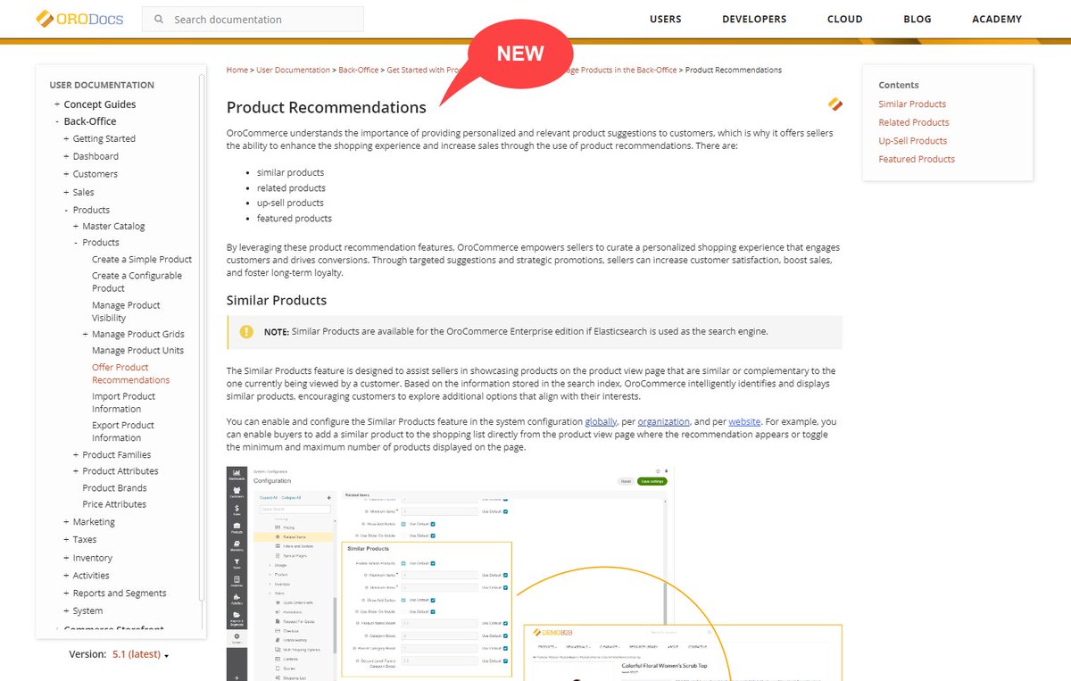 💡Don't miss out on our new article on product recommendations, illustrating how to configure personalized and relevant product suggestions to customers:  tinyurl.com/5euv933d  #orocommerce #oroapplication #oroinc #b2becommerce