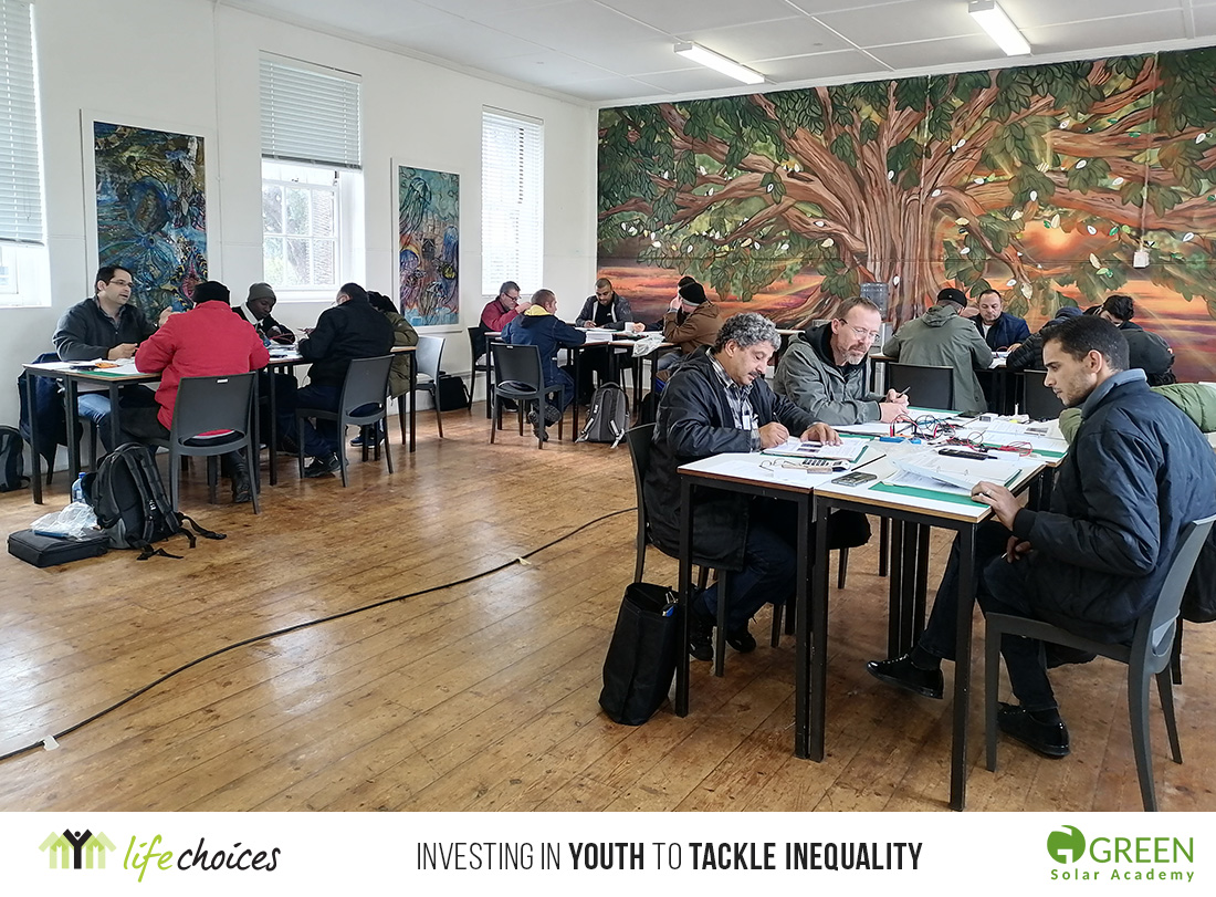 LifeChoicesZA's tweet image. Our SuperSolarSchool participants are learning about electrotechnical basics and the functionality of PV systems. To enrol for SuperSolarSchool apply online today: solar-training.org/how-to-registe…

#GREENSolar #SolarAcademy #Solar #CapeTown #SolarPower