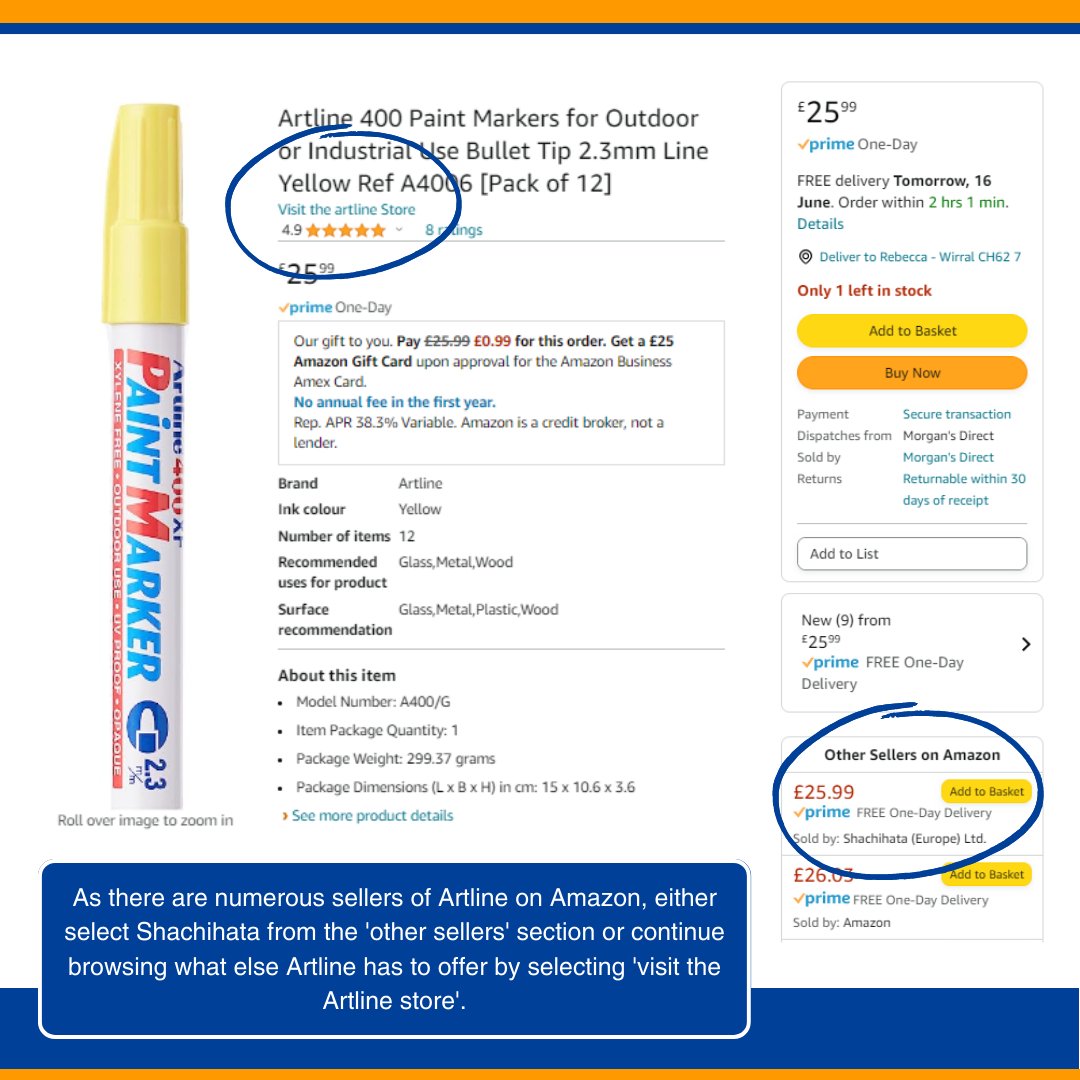 Artline_EU's tweet photo. Artline now on Amazon!!!

#amazon #artline https://t.co/yo9UeFLFIh