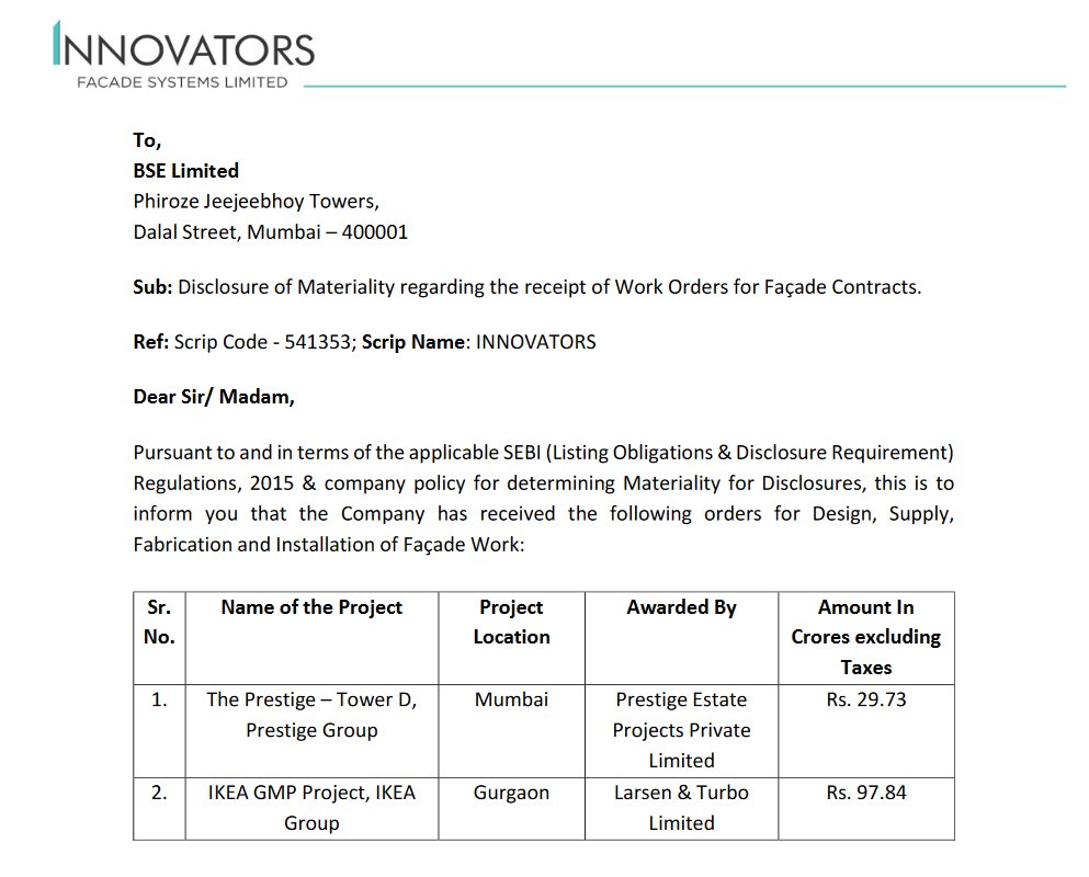 #INNOVATORS INNOVATORS FACADE SYSTEMS update.